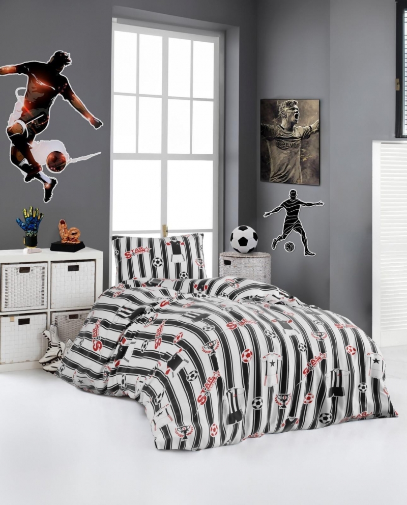 COOMFOR BEŞİKTAŞ TEK KİŞİLİK NEVRESİM TAKIMI – LASTİKLİ ÇARŞAFLI