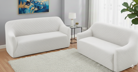 COOMFOR KOLTUK ÖRTÜSÜ HASIR BEYAZ  3+3