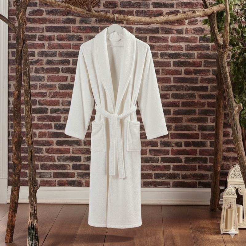 COOMFOR  BEYAZ BORNOZ