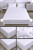COOMFOR BEYAZ LASTİKLİ ÇARŞAF SETİ 100X200 CM
