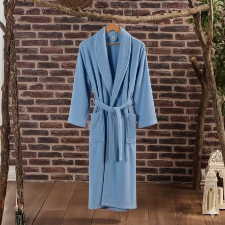 COOMFOR MAVİ BORNOZ