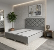 Shangai Çift Kişilik Antrasit Renk 150x200 Baza,Başlık Set